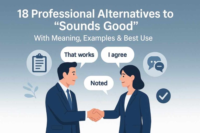 Alternatives to “Sounds Good”