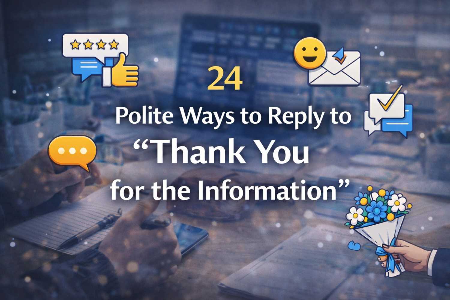 24 Alternatives to “Thank You for the Information”
