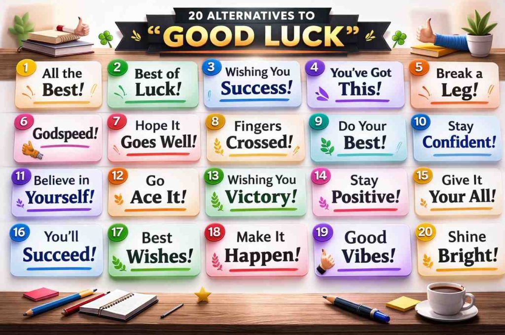 21 Alternatives to “Good Luck”