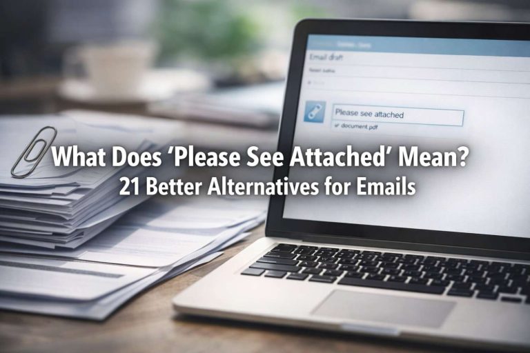 What Does “Please See Attached” Mean 21 Better Alternatives for Emails